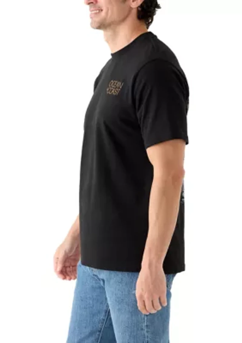 Men's Short Sleeve Graphic Hunting Dog T-Shirt