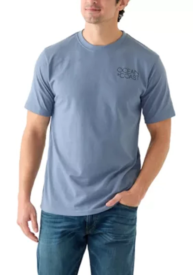 Men's Short Sleeve Graphic Hunting Dog Truck T-Shirt