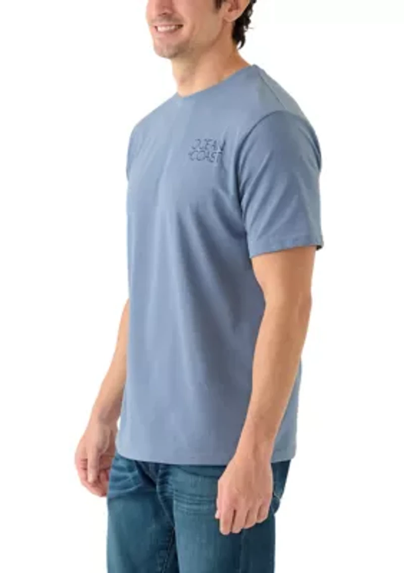 Men's Short Sleeve Graphic Hunting Dog Truck T-Shirt