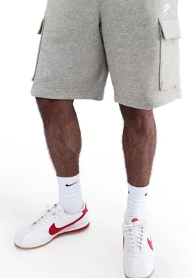 Men's Fleece Cargo Shorts