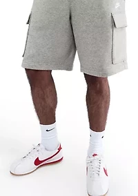 Men's Fleece Cargo Shorts