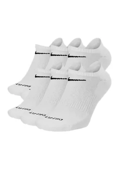 Everyday Plus Cushioned Training No-Show Socks- 6 Pairs