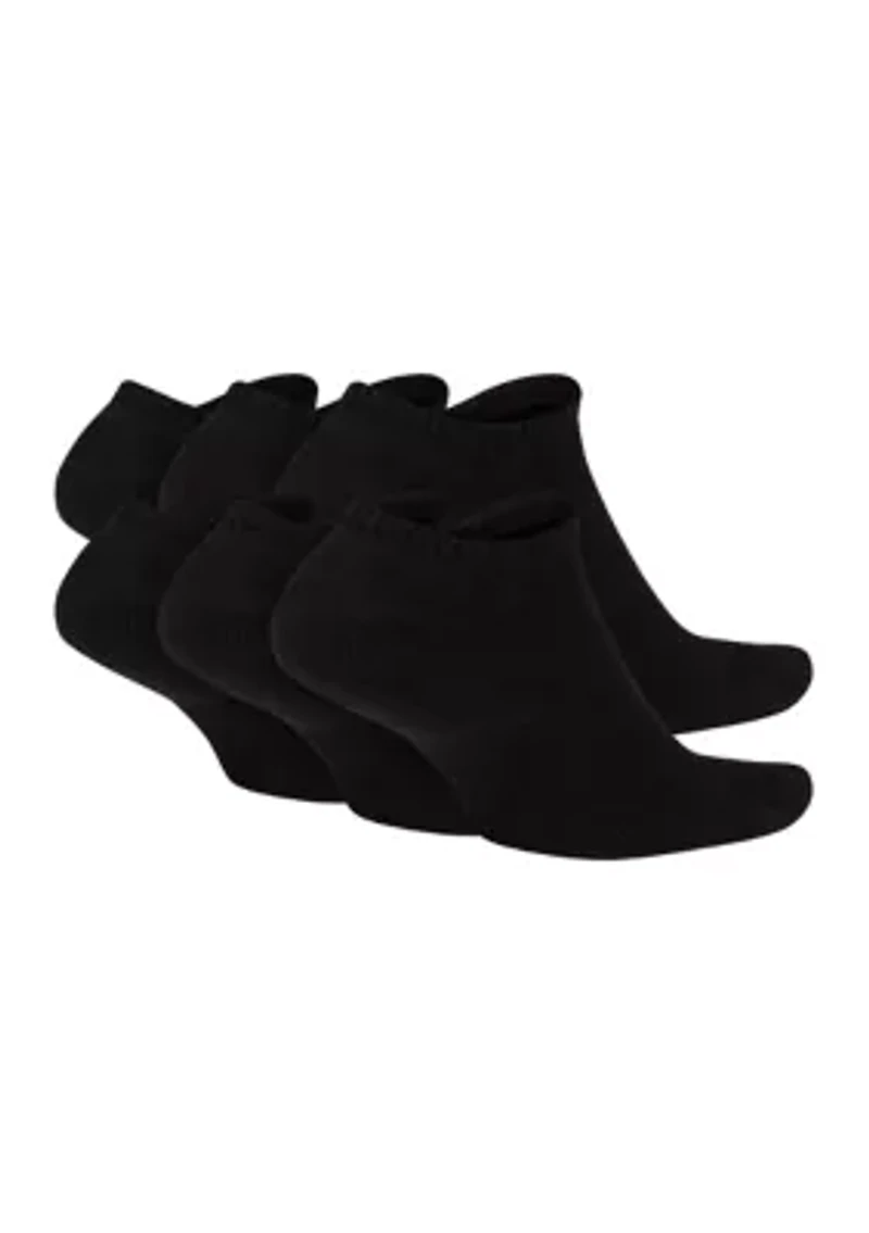 Everyday Plus Cushioned Training No-Show Socks- 6 Pairs