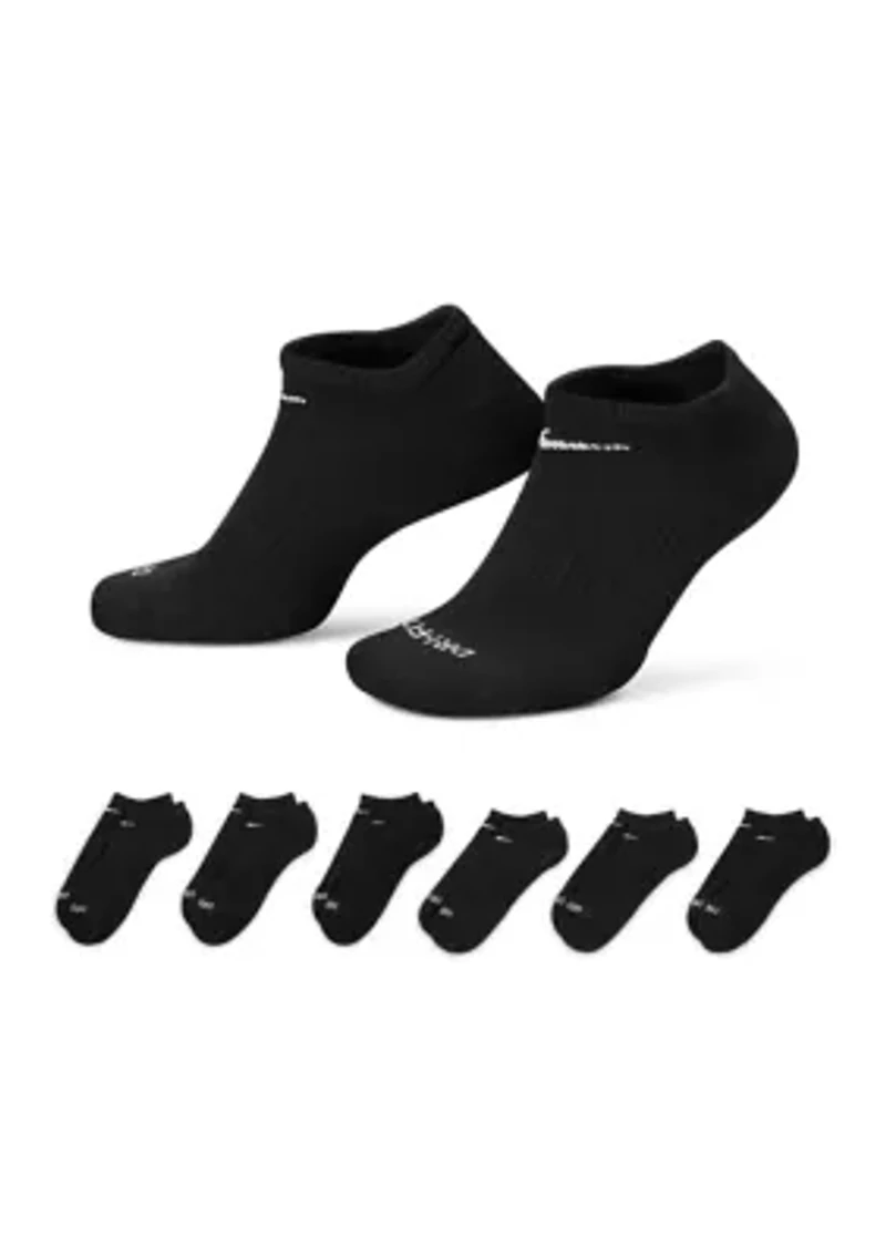 Everyday Plus Cushioned Training No-Show Socks- 6 Pairs