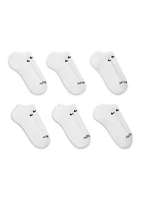 Everyday Plus Cushioned Training No-Show Socks- 6 Pairs