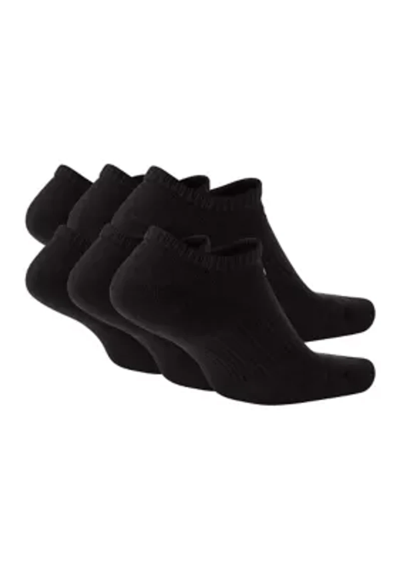 Everyday Plus Cushioned Training No-Show Socks- 6 Pairs