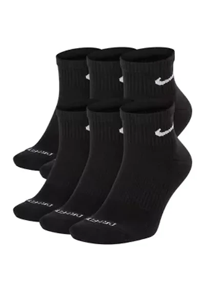 Everyday Plus Cushioned Training Ankle Socks-6 Pairs