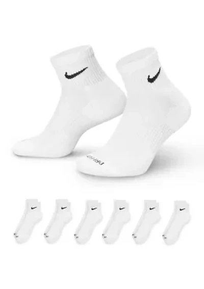 Everyday Plus Cushioned Training Ankle Socks-6 Pairs