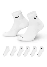 Everyday Plus Cushioned Training Ankle Socks-6 Pairs