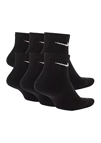 Everyday Plus Cushioned Training Ankle Socks-6 Pairs