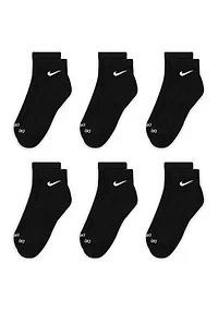 Everyday Plus Cushioned Training Ankle Socks-6 Pairs