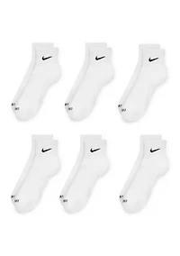 Everyday Plus Cushioned Training Ankle Socks-6 Pairs