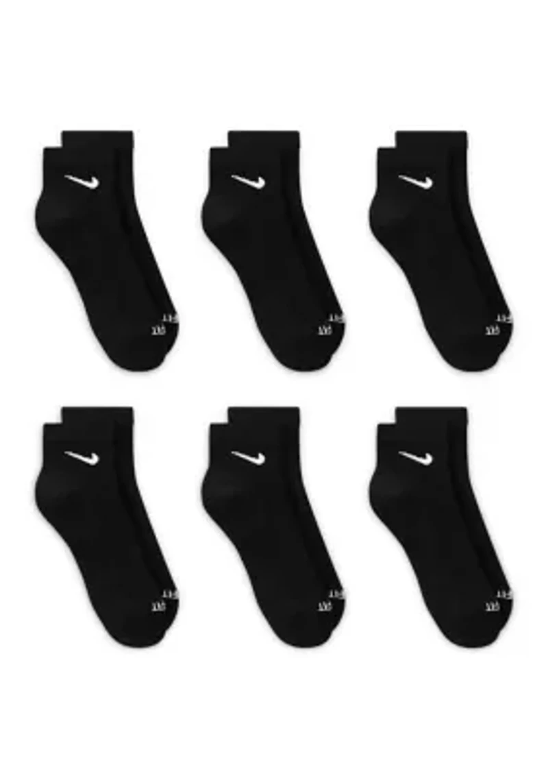 Everyday Plus Cushioned Training Ankle Socks-6 Pairs