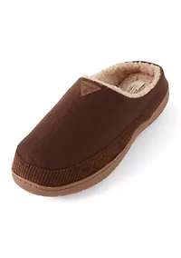 Microsuede Cord Clogs
