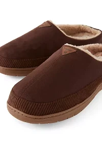 Microsuede Cord Clogs