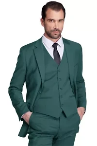 Men's 3-Piece Classic Fit Performance Stretch Suit