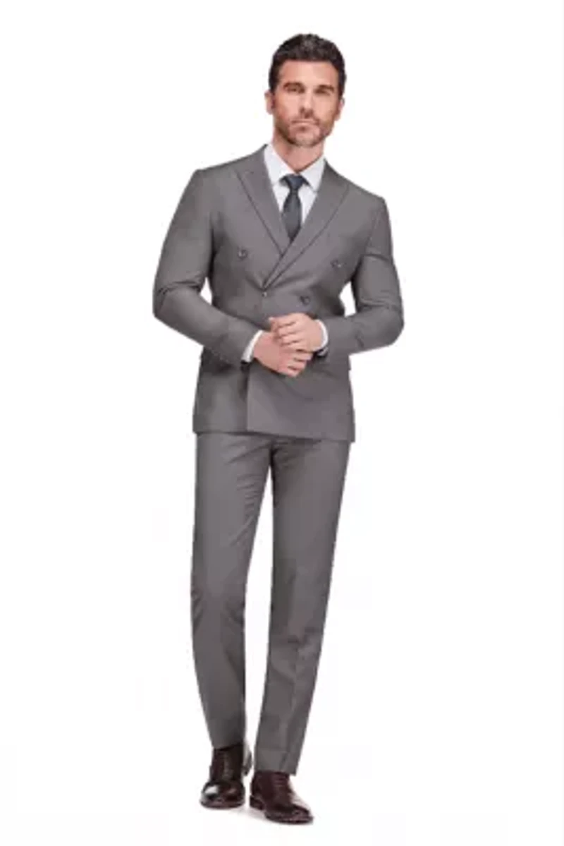 Men's Slim Fit 2-Piece Double Breasted Suit