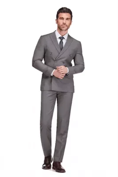 Men's Slim Fit 2-Piece Double Breasted Suit