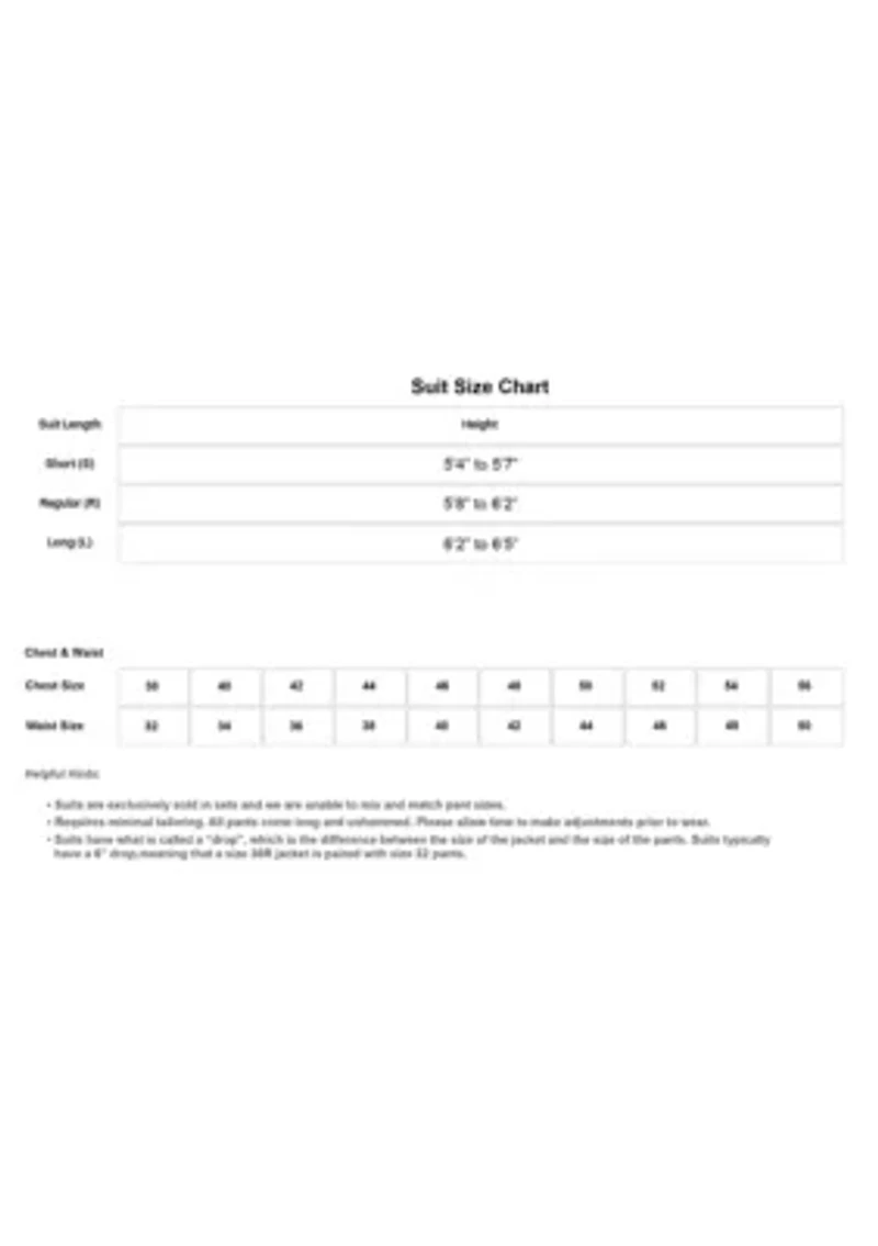 Men's Slim Fit 2-Piece Double Breasted Suit