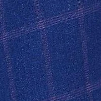 Men's 3-Piece Windowpane Plaid Slim Fit Suit
