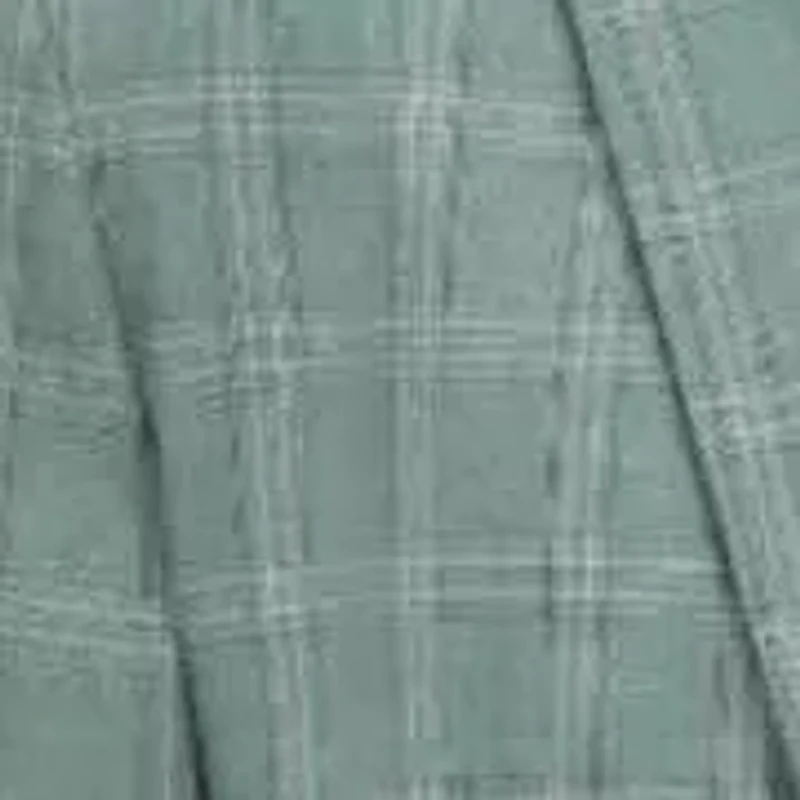 Men's 3 Piece Slim Fit Green Plaid Suit