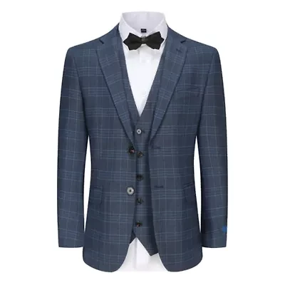 Men's Slim Fit 3PC Check Suit