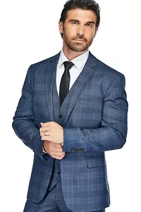 Men's Slim Fit 3PC Check Suit
