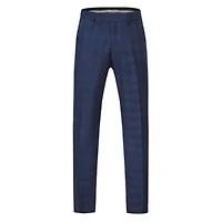 Men's 3-Piece Slim Fit Check Suit