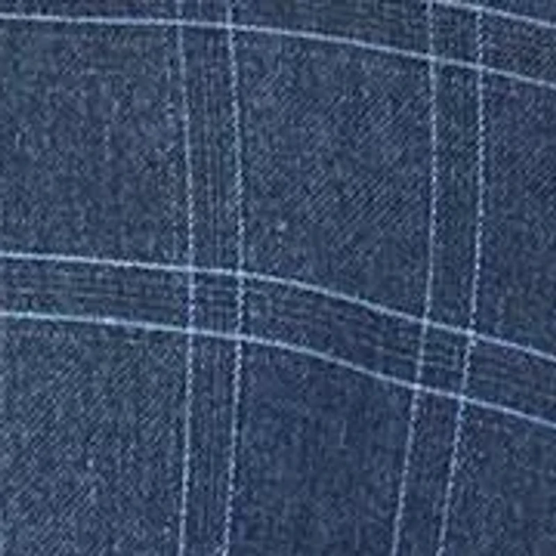 Men's Slim Fit 3PC Tailored Blue Check Suit