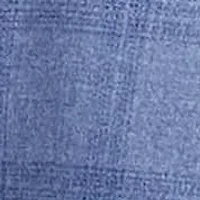 Men's 3-Piece Slim Fit Blue Plaid Suit