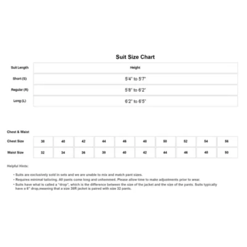 Men's Signature 3-Piece Slim Fit Suits