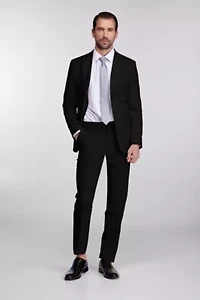 Gino Vitale Men's 2-Piece Stretch Slim-Fit Suit