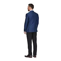 Men's 3-Piece Peak Lapel Satin Trim Tuxedo with Subtle Sheen