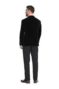 Men's Slim-Fit Velvet Shawl Lapel Tuxedo Set