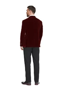 Men's Slim-Fit Velvet Shawl Lapel Tuxedo Set