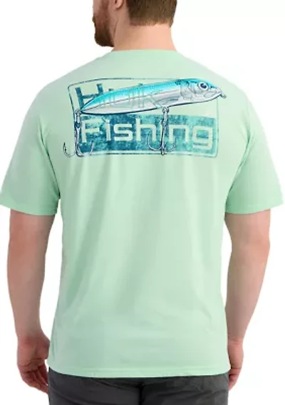 Short Sleeve Fishing Graphic Pocket T-Shirt