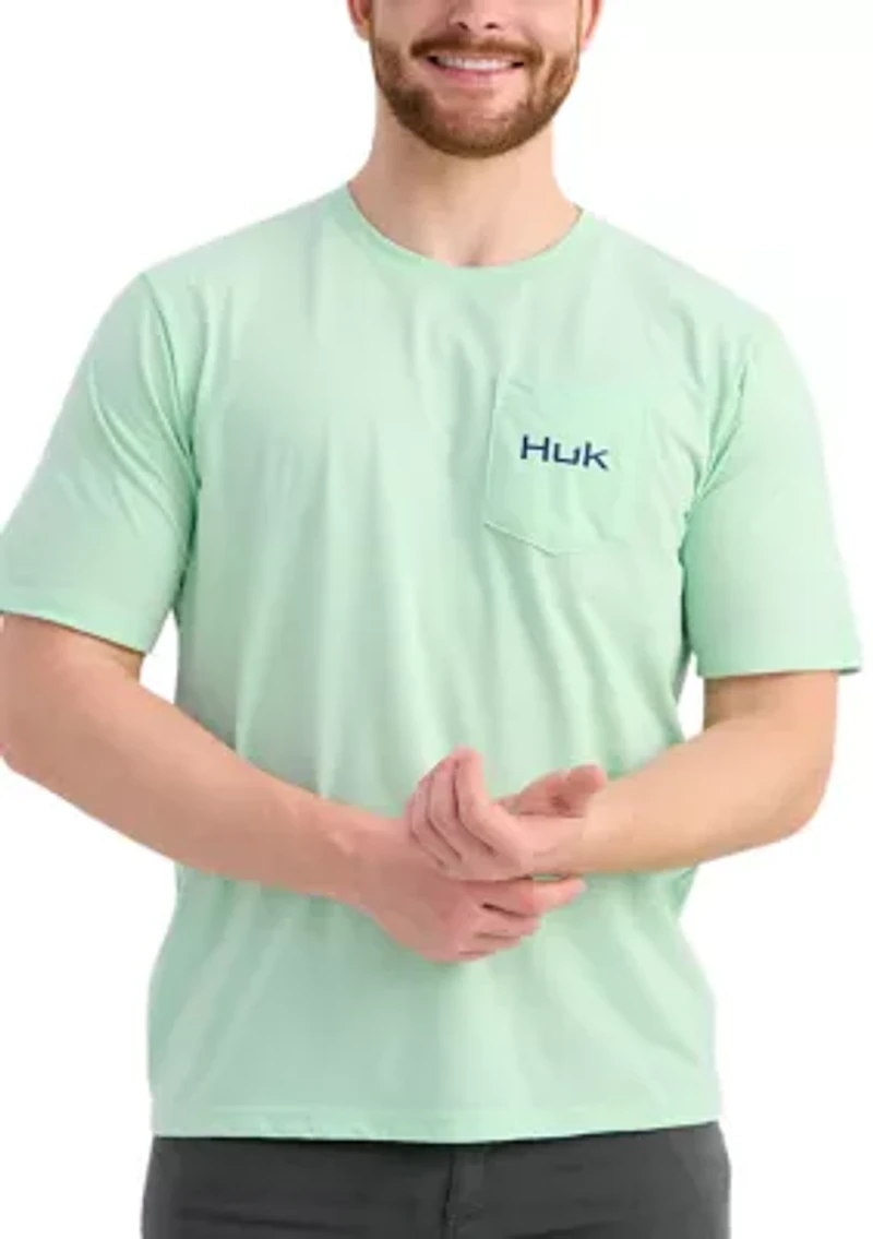 Short Sleeve Fishing Graphic Pocket T-Shirt