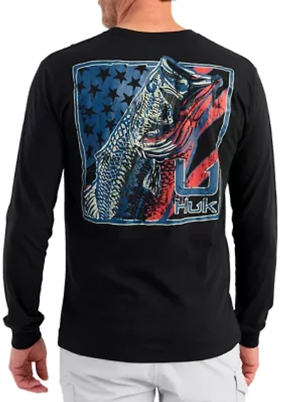 Men's KC Freshwater Icon Long Sleeve Pocket Graphic T-Shirt