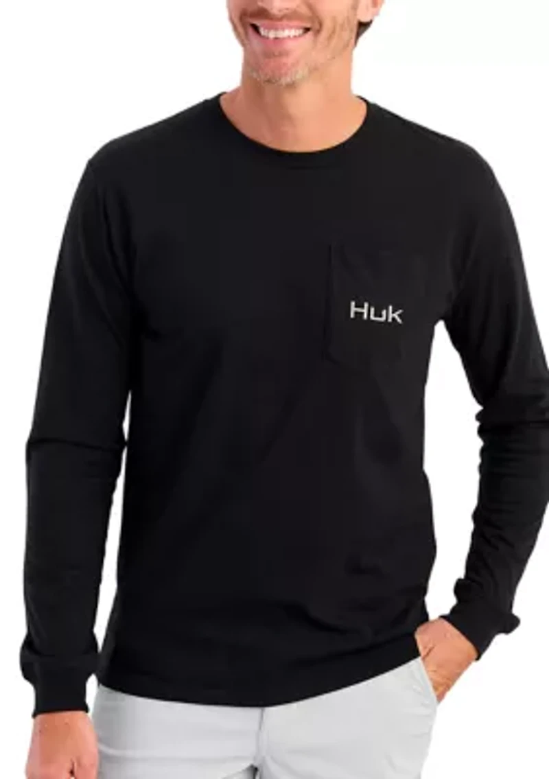 Men's KC Freshwater Icon Long Sleeve Pocket Graphic T-Shirt