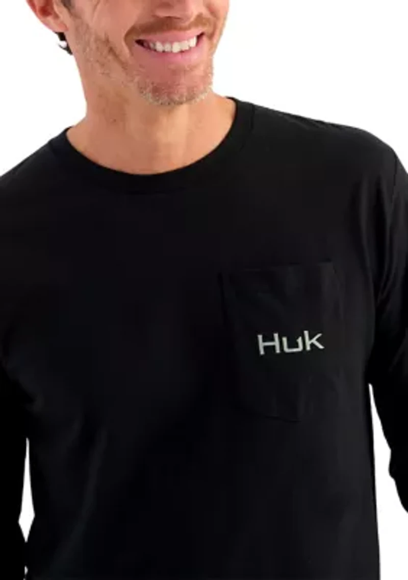 Men's KC Freshwater Icon Long Sleeve Pocket Graphic T-Shirt