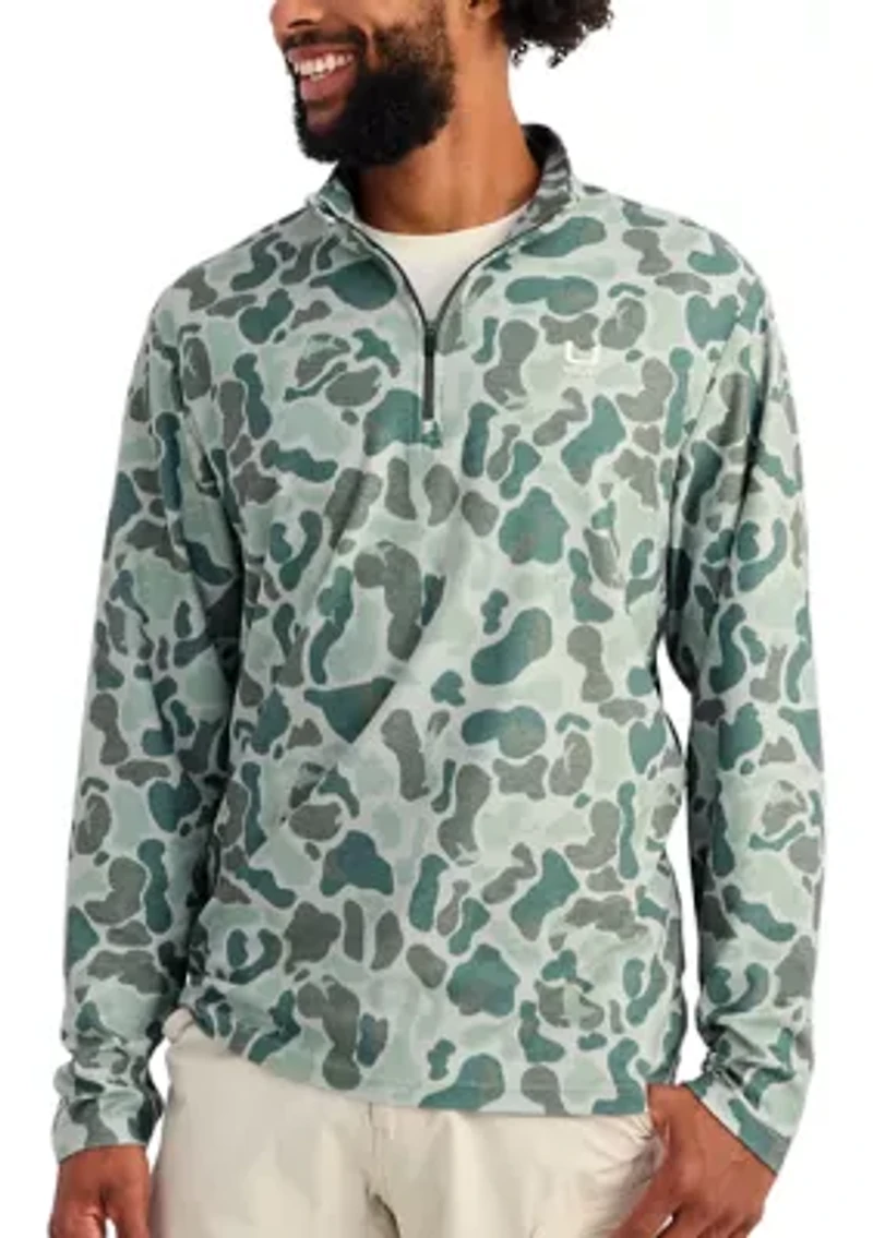 Men's Leeward Lightweight Fleece Printed 1/4 Zip