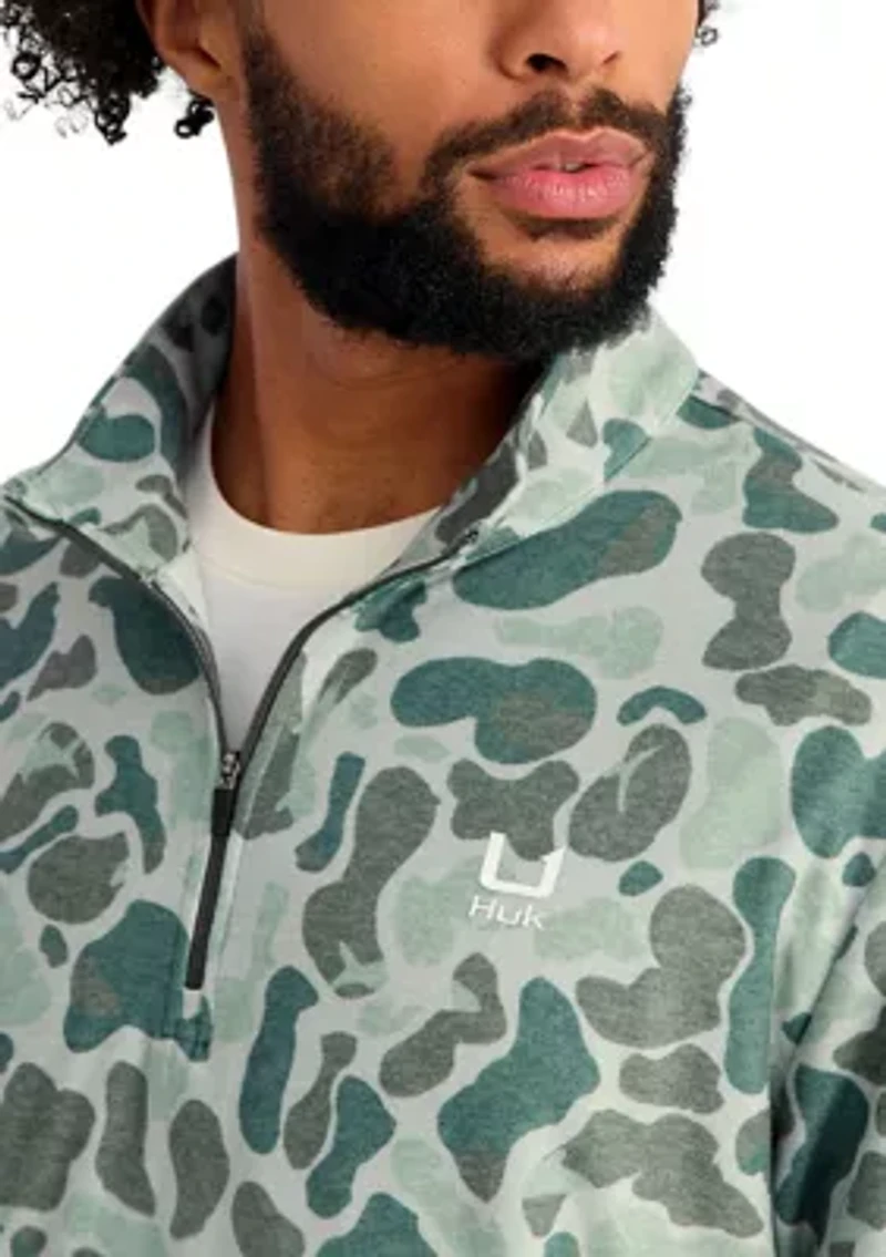 Men's Leeward Lightweight Fleece Printed 1/4 Zip