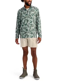 Men's Leeward Lightweight Fleece Printed 1/4 Zip