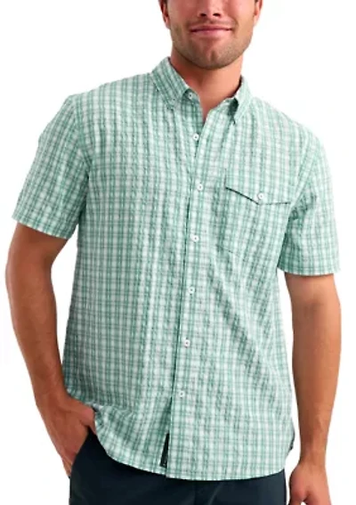 Men's Short Sleeve Chatham Plaid Shirt