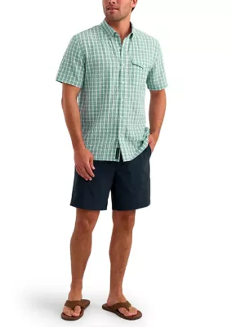 Men's Short Sleeve Chatham Plaid Shirt