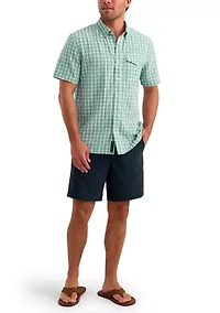 Men's Short Sleeve Chatham Plaid Shirt