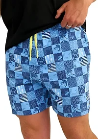 Pursuit Printed Volley Swim Trunks