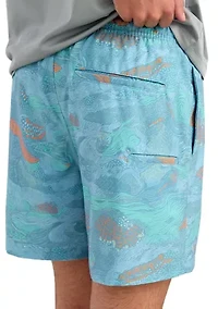Pursuit Printed Volley Swim Trunks