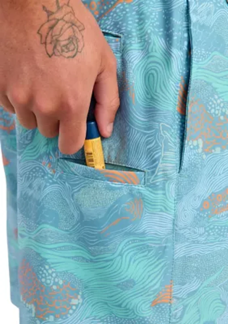 Pursuit Printed Volley Swim Trunks