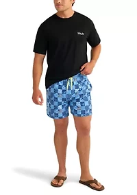 Pursuit Printed Volley Swim Trunks